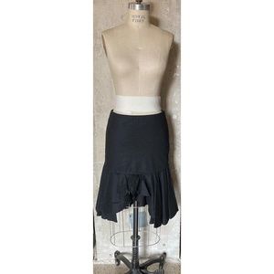 H&M Black Linen Salsa Skirt